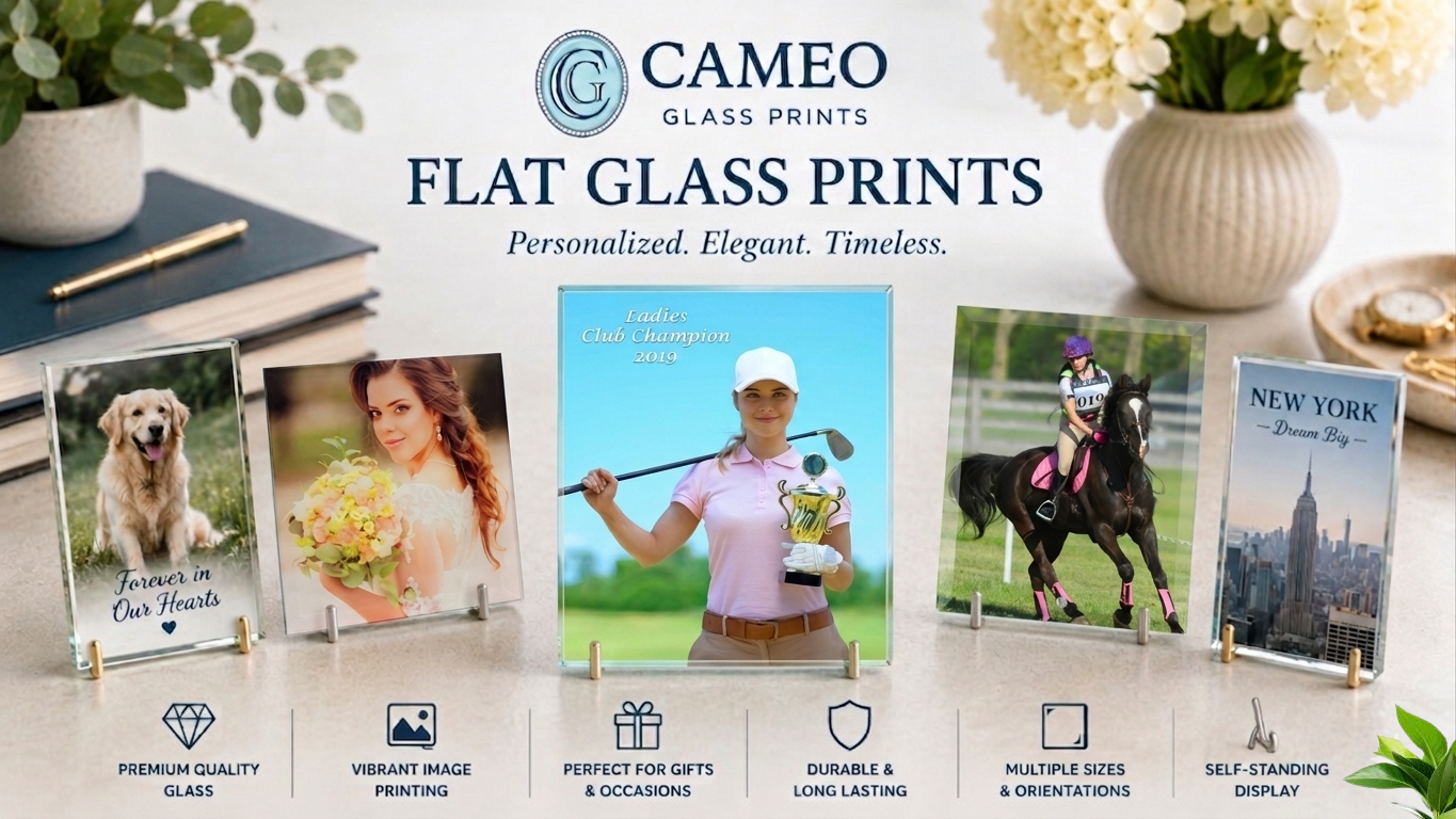 Personalize flat glass prints